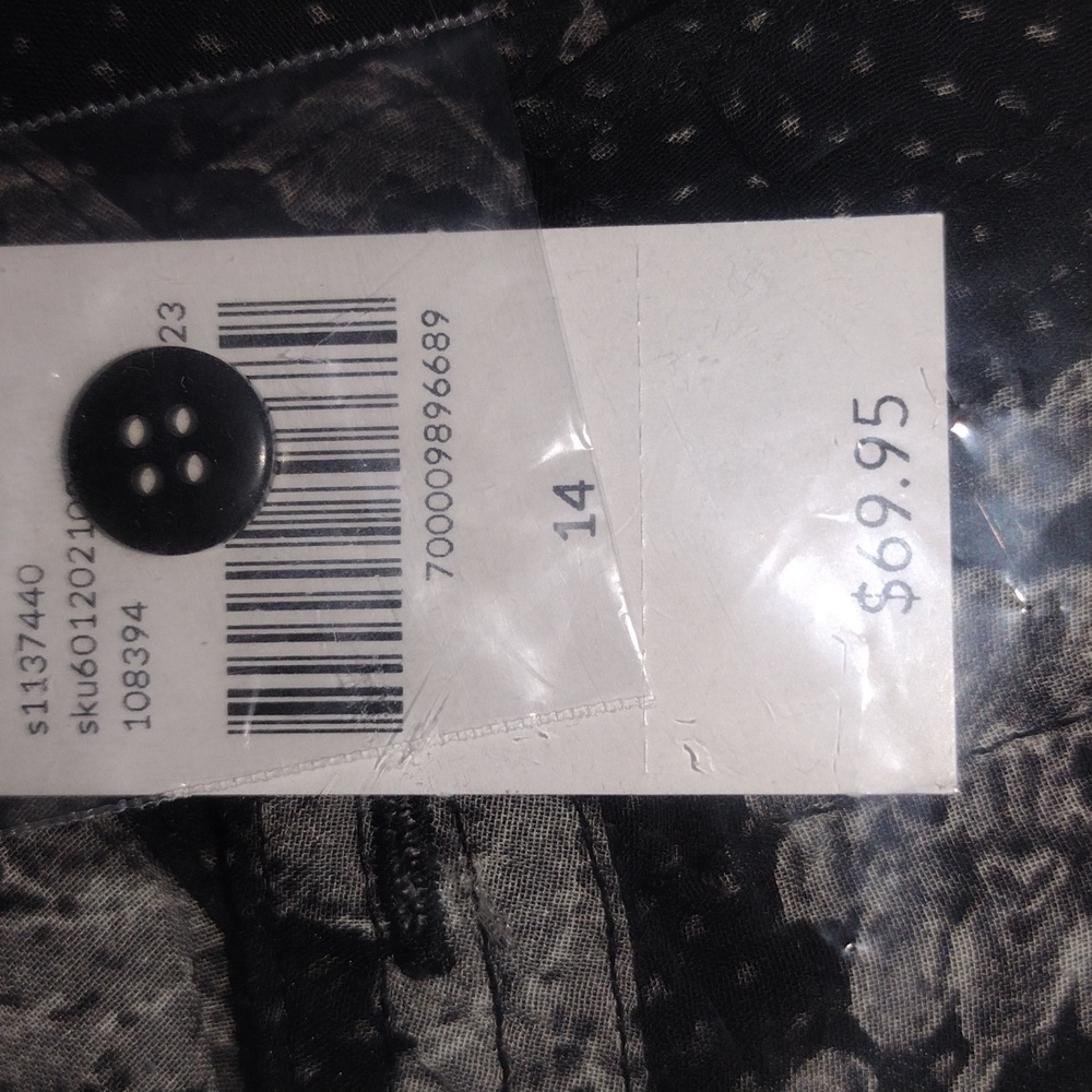 Sheer Ruffled Button-Down Chiffon Top - Picture 4 of 4